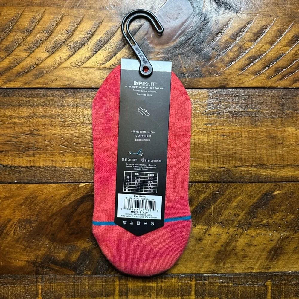NWT Stance Women's Coral No Show Socks, Size Medium women’s size 8-10.5